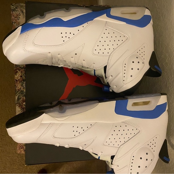 Authentic New In Box Jordan 6 Retro Sport Blue 2014 Size 13 Athletic Streetwear - Picture 7 of 16